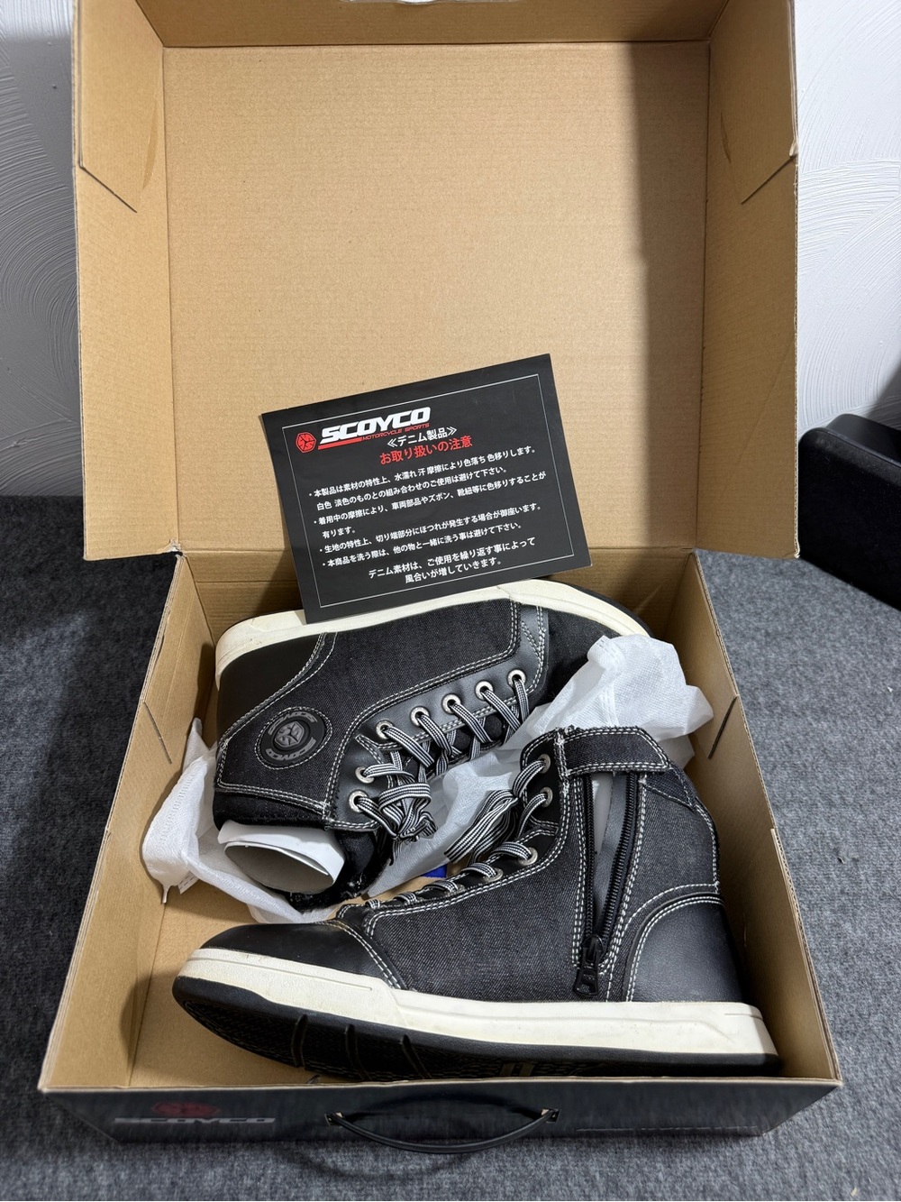 SCOYCO Motorcycle Riding Shoes size 10 - Picture 2 of 8